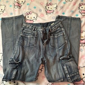 Cargo pants, grayish blue